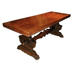 Antique Early Renaissance Walnut Refectory Table