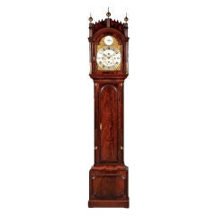 Antique Late Georgian Mahogany Longcase Clock with Musical Chimes