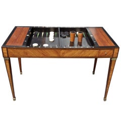 Period Louis XVI Tric Trac or Backgammon Table