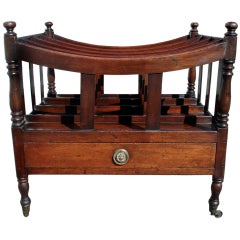 Period Georgian Mahogany Caterbury or Music Magazine Holder 6