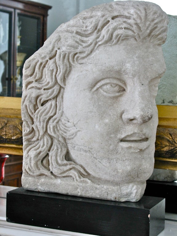 RARE Ancient Roman Period Marble Acroterion Depicting Attis