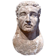 Ancient Roman Marble Bust of a Man 2nd Century