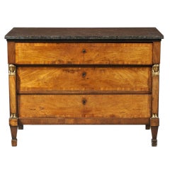 Rare Italian Fruitwood Neoclassical Chest of Drawers
