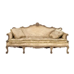 Magnificent Georgian Chippendale Style Walnut Sofa 5
