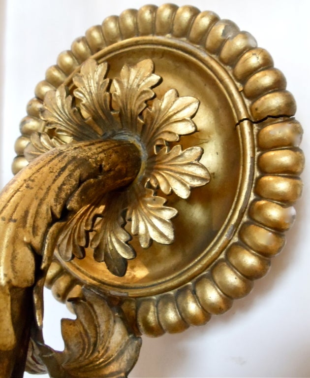 Iron Pair of Rare Neoclassical Sconces by Karl Friedrich Schinkel