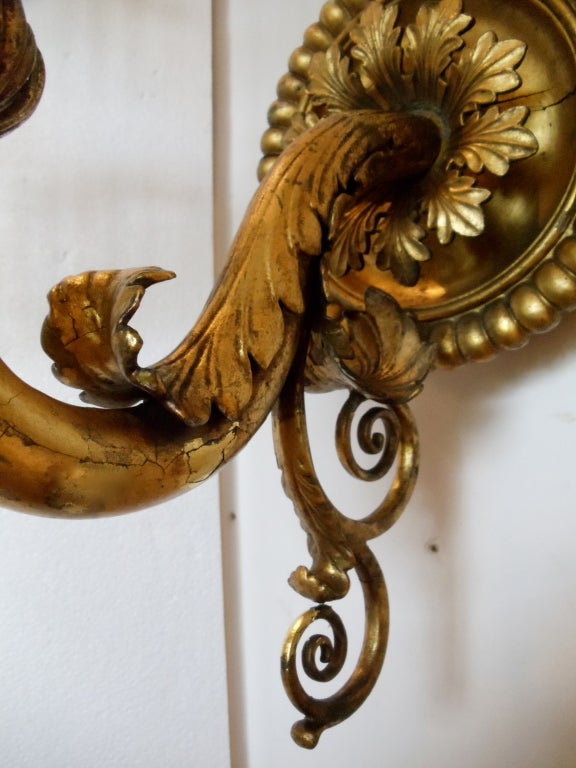 Pair of Rare Neoclassical Sconces by Karl Friedrich Schinkel 3