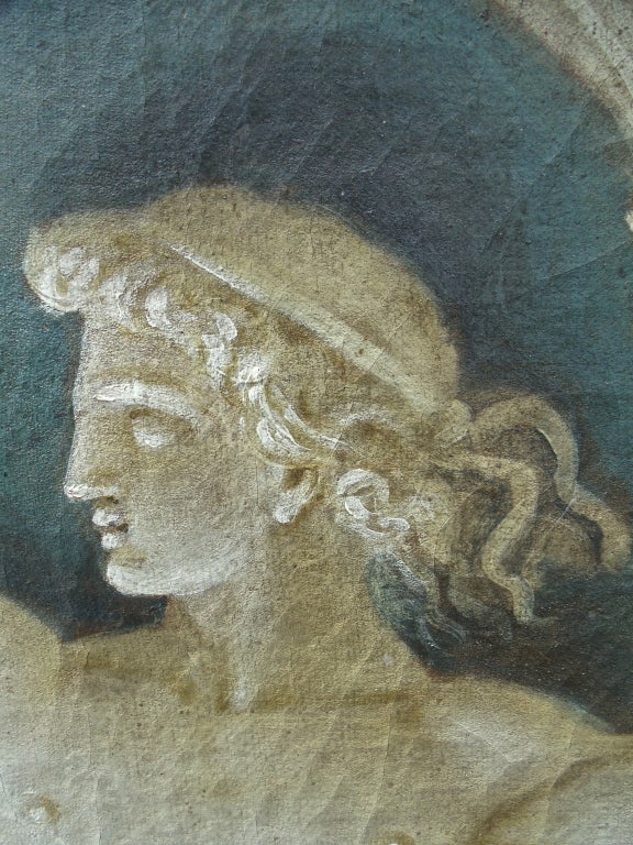 Rare Pair Of Italian 18th Century Neoclassical Grisaille Panels 5