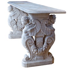 Antique 19th Century Neoclassical Marble Table