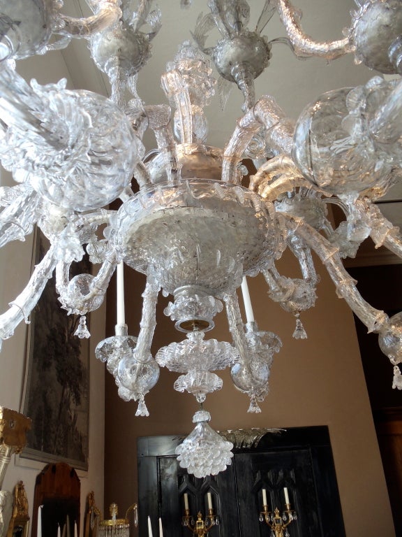 Iron Massive 18th Century Venetian Chandelier Owned by Henry Ford, II