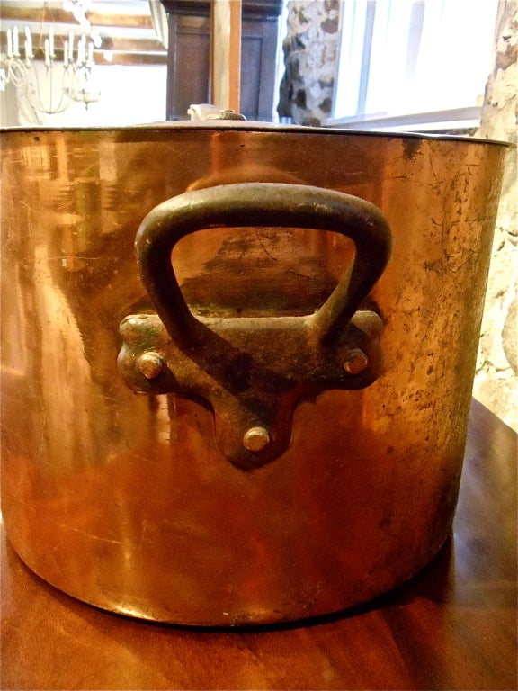 Three Copper Cooking Pots from John Jacob Astor's Beechwood For Sale at