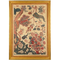 An Indian Dyed and Painted Cotton Panel