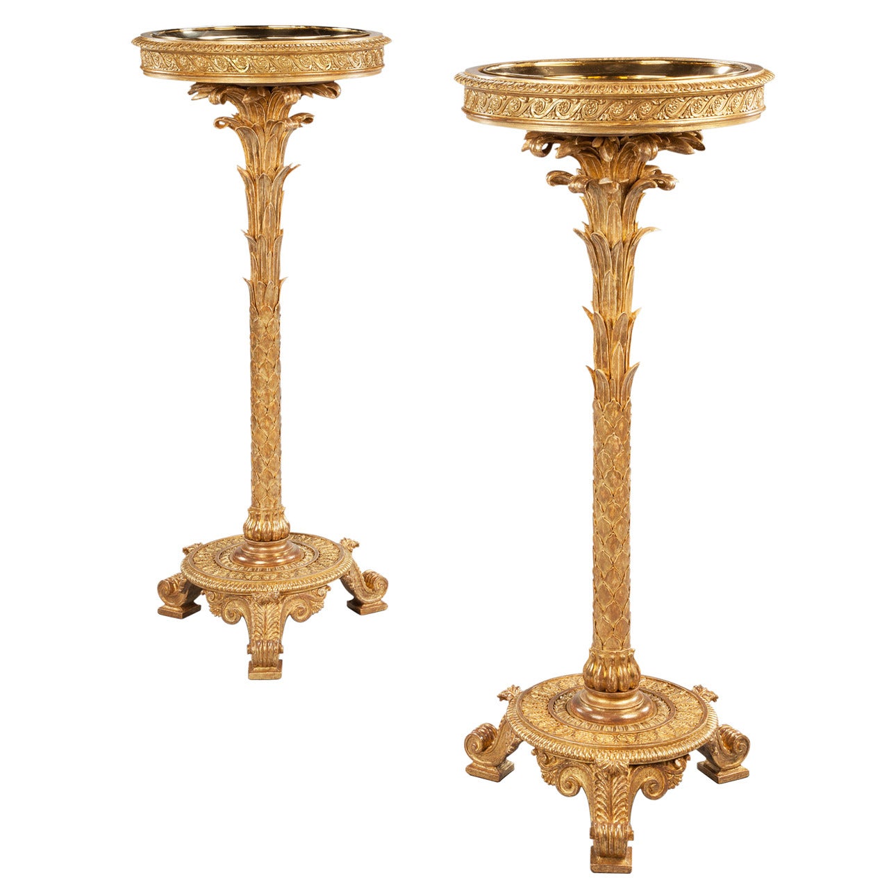 Pair of Giltwood Jardinieres For Sale