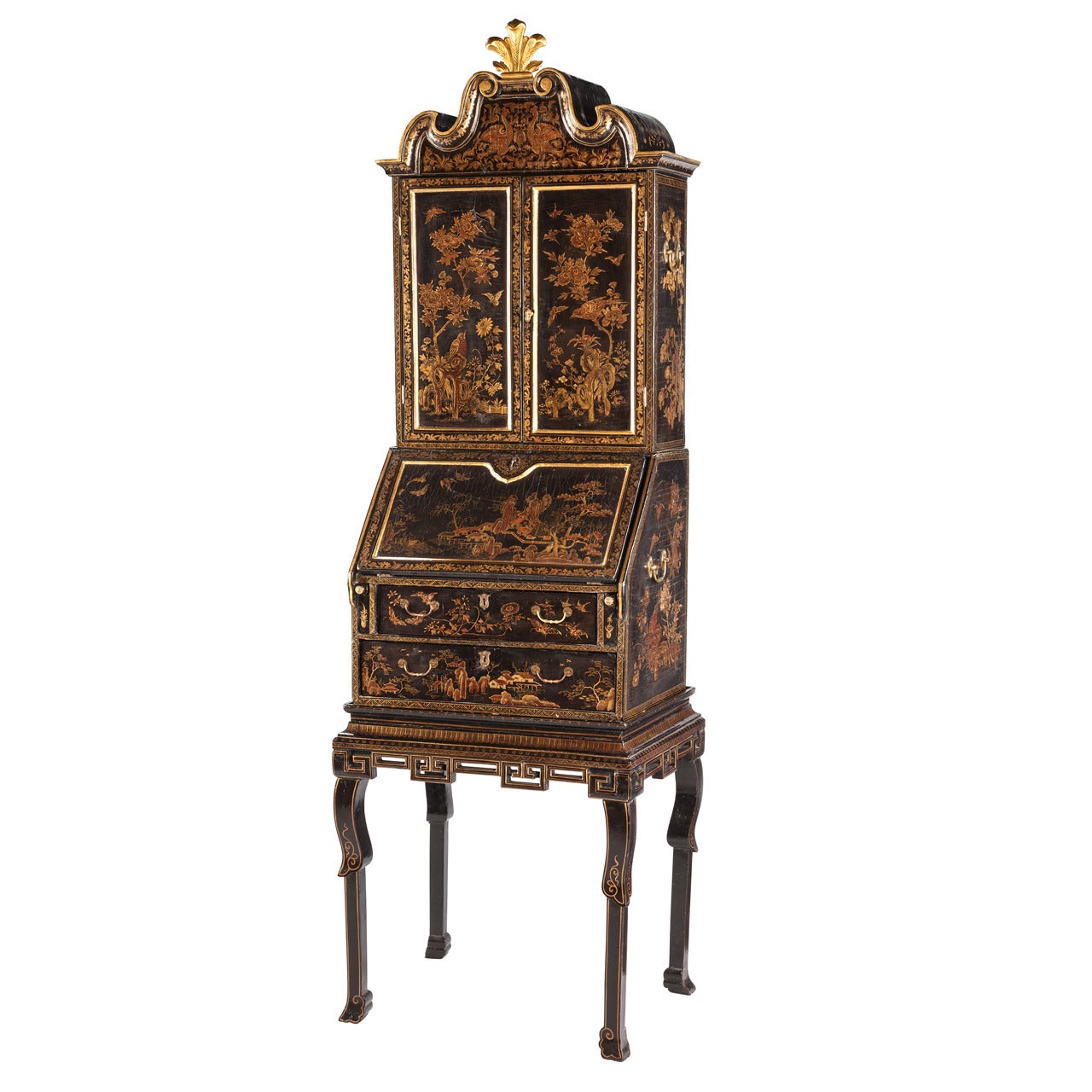 Early 19th Century Lacquer Cabinet on Stand For Sale