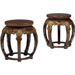 A Pair of Chinese Export Stools