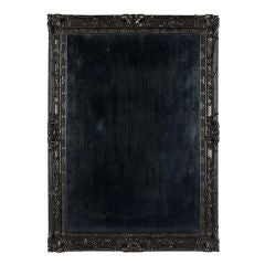 Antique An Anglo Indian Ebony Rococo Revival Pier Mirror