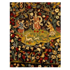 Antique An Early 18th Century French Needlework Panel