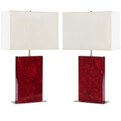 A Pair Of Mid 1970
s De Fouquieres Lamps