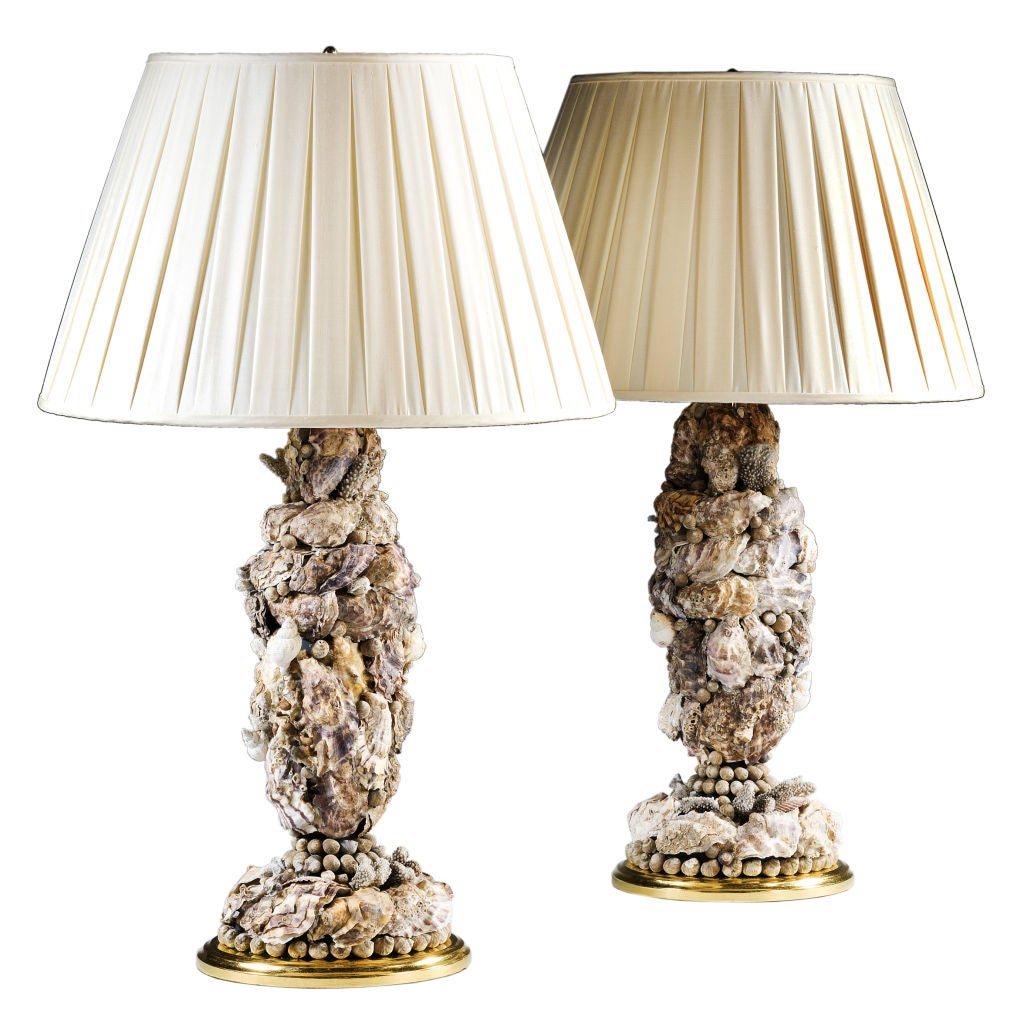Moma Shell Lamp A Pair of Shell Lamps by Tessa Morley at 1stDibs
