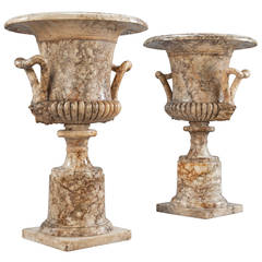 Pair of Alabaster Vases