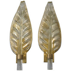 Pair of Foliate Wall Sconces