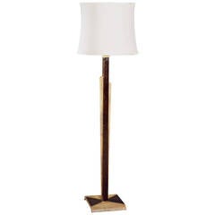 Shagreen and Palmwood Standard Lamp