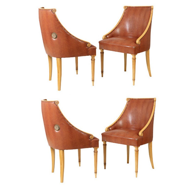 Set of Four Theatre Chairs For Sale