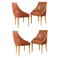 Retro Set of Four Theatre Chairs