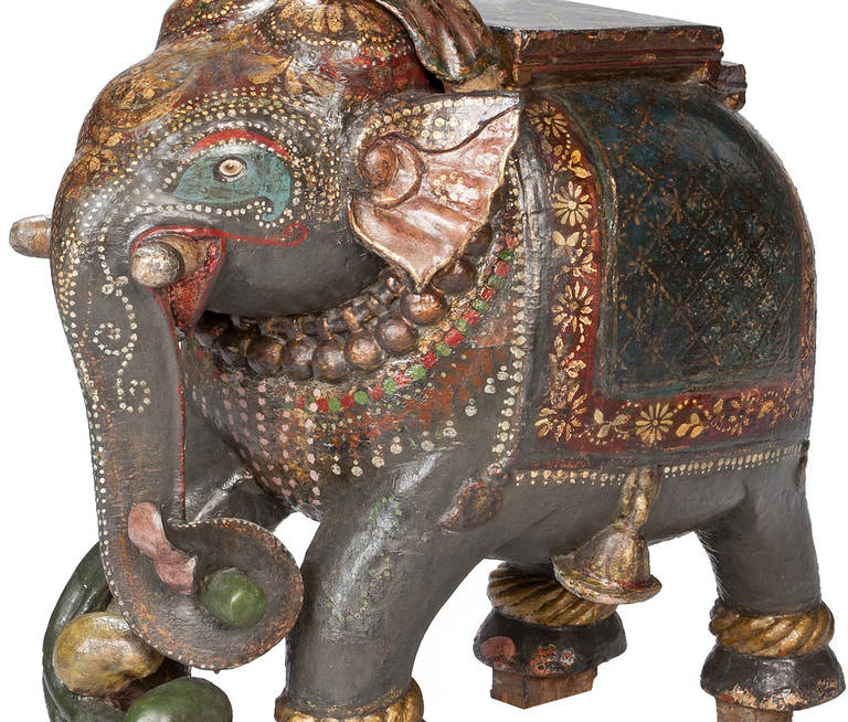 Indian Pair of Mid-19th Century Elephant 