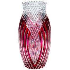 A Red Val Saint-Lambert Vase