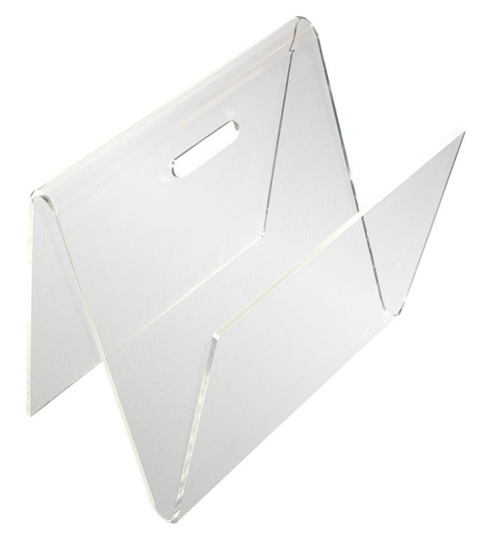 Perspex Magazine Rack or Table For Sale