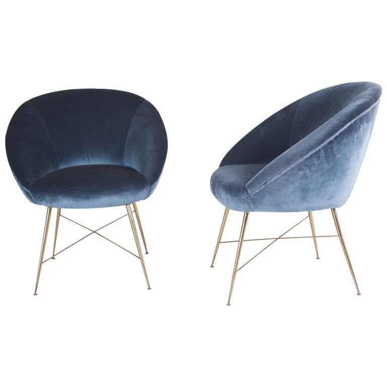 Silvio Cavatorta Pair of Armchairs