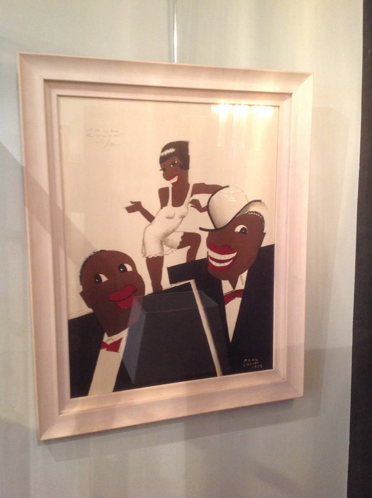 Paul Colin Gouache Painting of Josephine Baker
