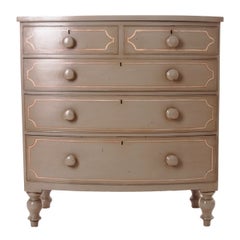 English 19th Century Painted Pine Chest