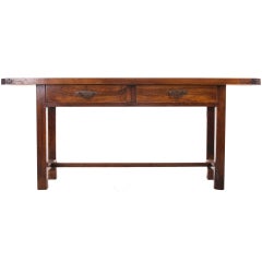 French 19th Century Chestnut Console Table