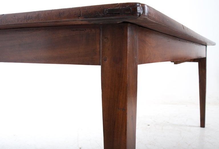 French 19th Century Walnut Farm Table 3