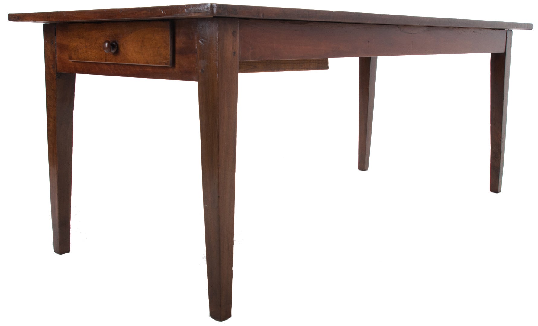 French 19th Century Walnut Farm Table