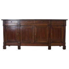 French 20th Century Walnut Enfilade of Empire Influence