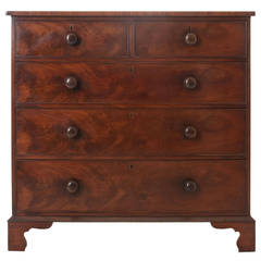 English 19th Century Mahogany Chest of Drawers English 19th Century Mahogany Chest of Drawers