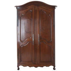 Antique French 18th Century Walnut Armoire
