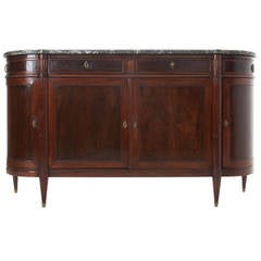 French 19th Century Louis XVI Demilune Enfilade or Buffet