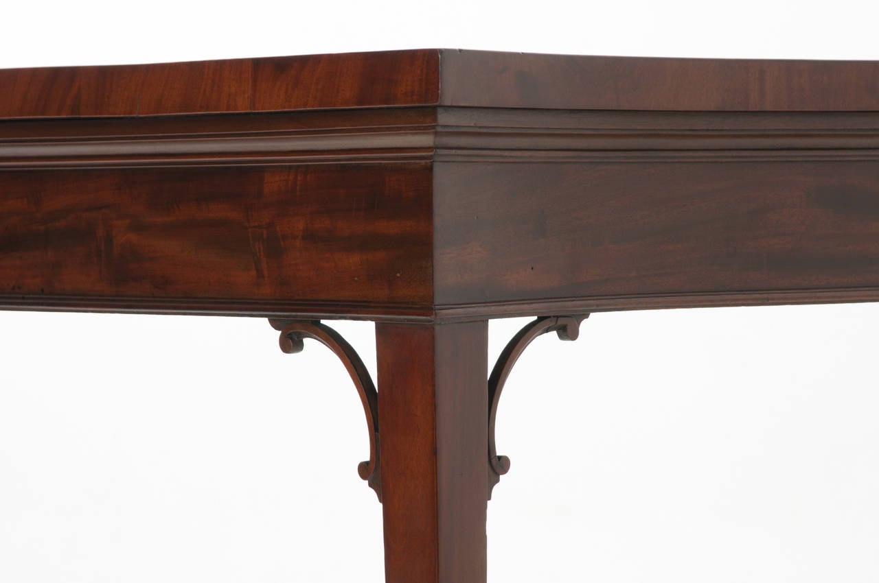 English 19th Century Mahogany Serpentine Server or Console 3