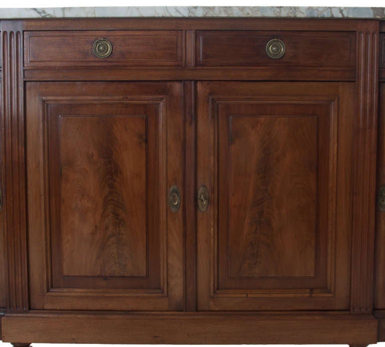 French 19th Century Louis XVI Demilune Enfilade / Buffet