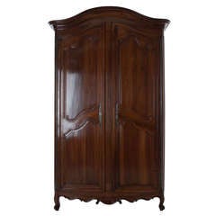 Antique French 19th Century Walnut Armoire