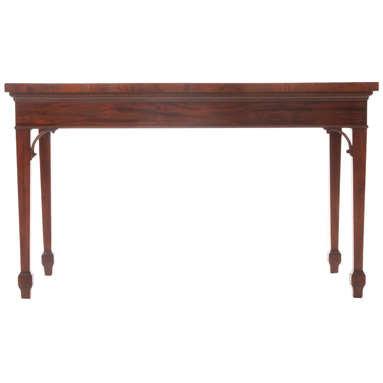 English 19th Century Mahogany Serpentine Server or Console