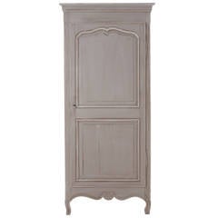 French 19th Century Louis XV Oak Painted Bonnetiere