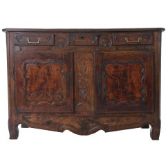 French 19th Century Burled Wood Buffet