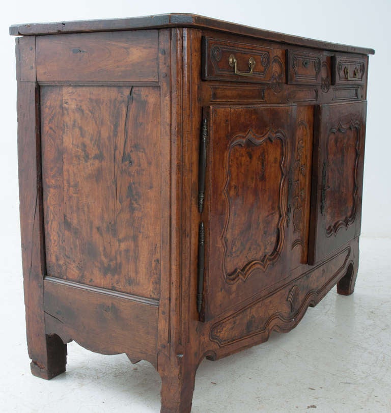 French 19th Century Burled Wood Buffet 3