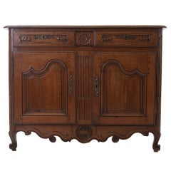 French 19th Century Provincial Oak Buffet