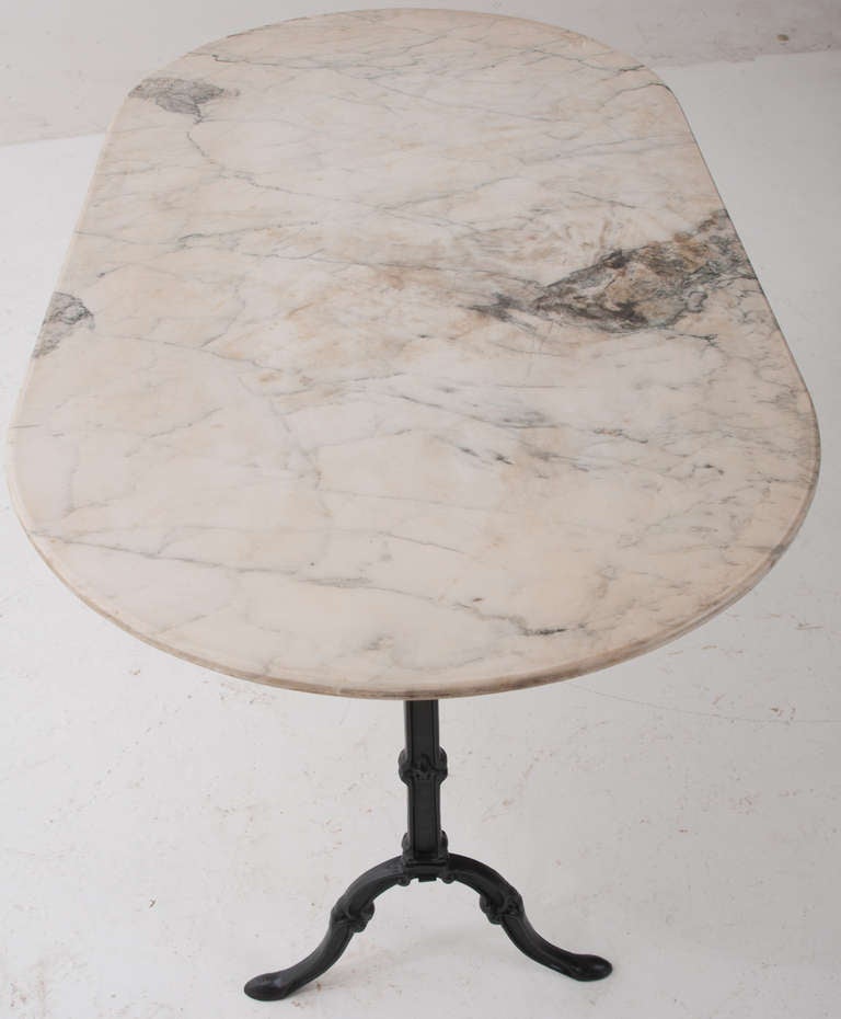 french marble bistro table