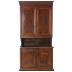 French 19th Century Walnut Buffet A Deux Corps